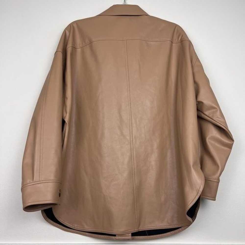 A.L.C. Wellsley Faux Leather Shirt Jacket Shacket - image 4