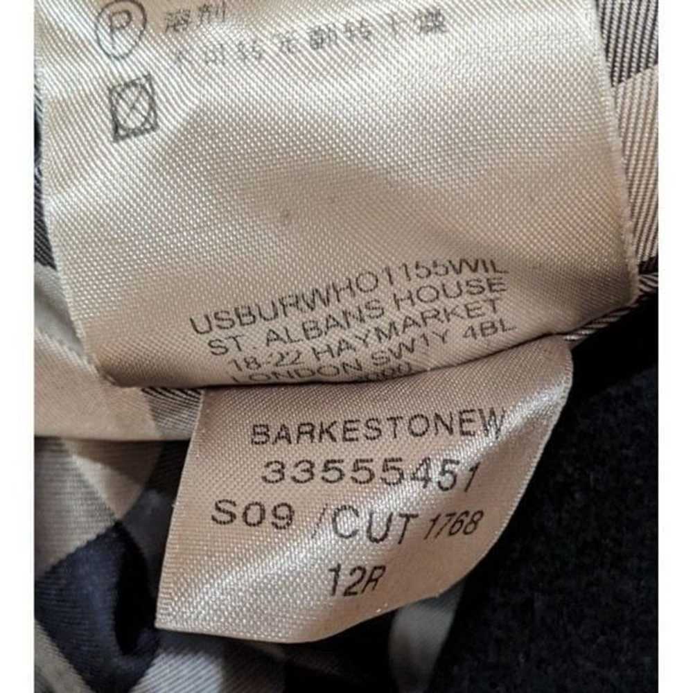 Burberry London Black Polyester Double Breasted B… - image 11