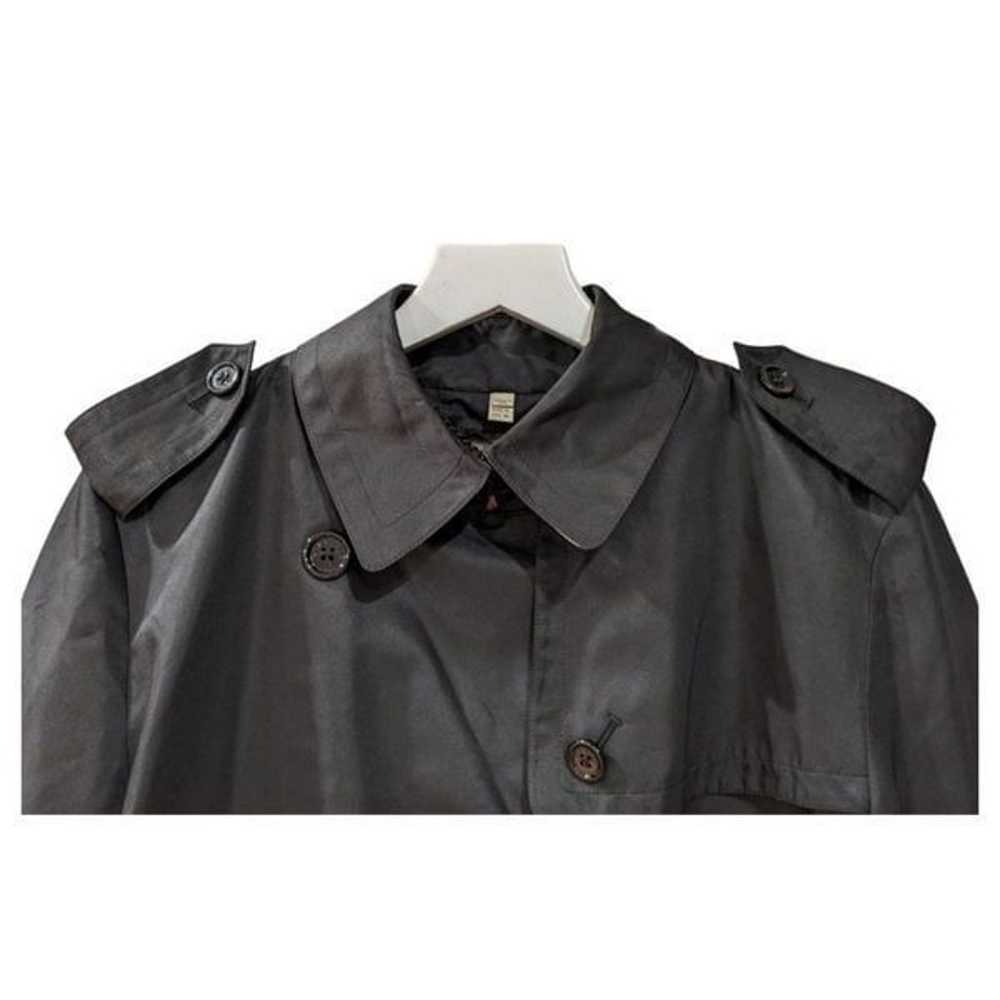 Burberry London Black Polyester Double Breasted B… - image 6