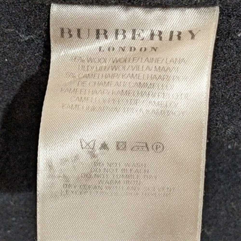 Burberry London Black Polyester Double Breasted B… - image 9