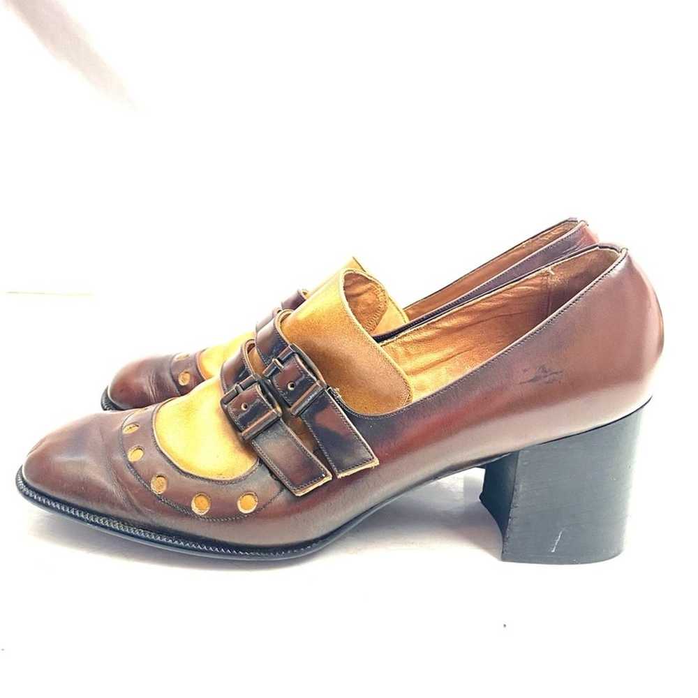 Vintage Chandler’s Two Tone Square Toe Mary Jane … - image 10