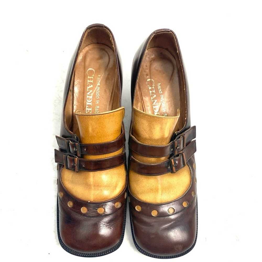 Vintage Chandler’s Two Tone Square Toe Mary Jane … - image 3