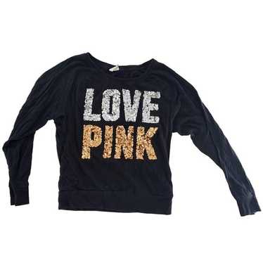 PINK Victoria’s Secret “LOVE PINK” Sequin Graphic 