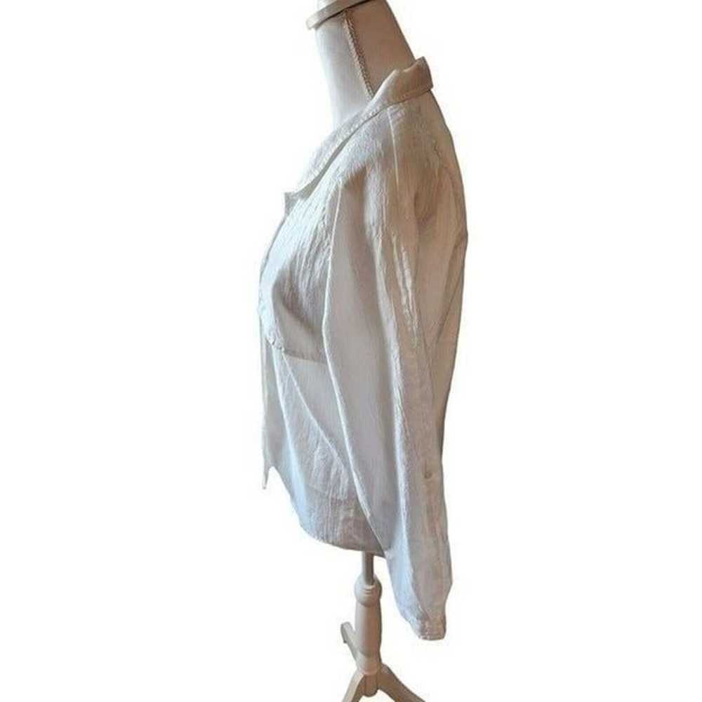 Vintage Diane Von Furstenberg White Long Sleeve B… - image 3