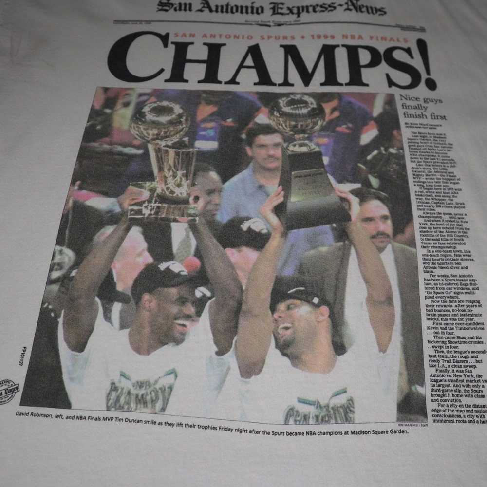 NBA × Vintage Vintage 1999 San Antonio Spurs NBA … - image 3