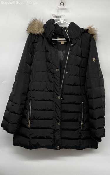 Michael Kors Womens Black Puffer Coat Size XL