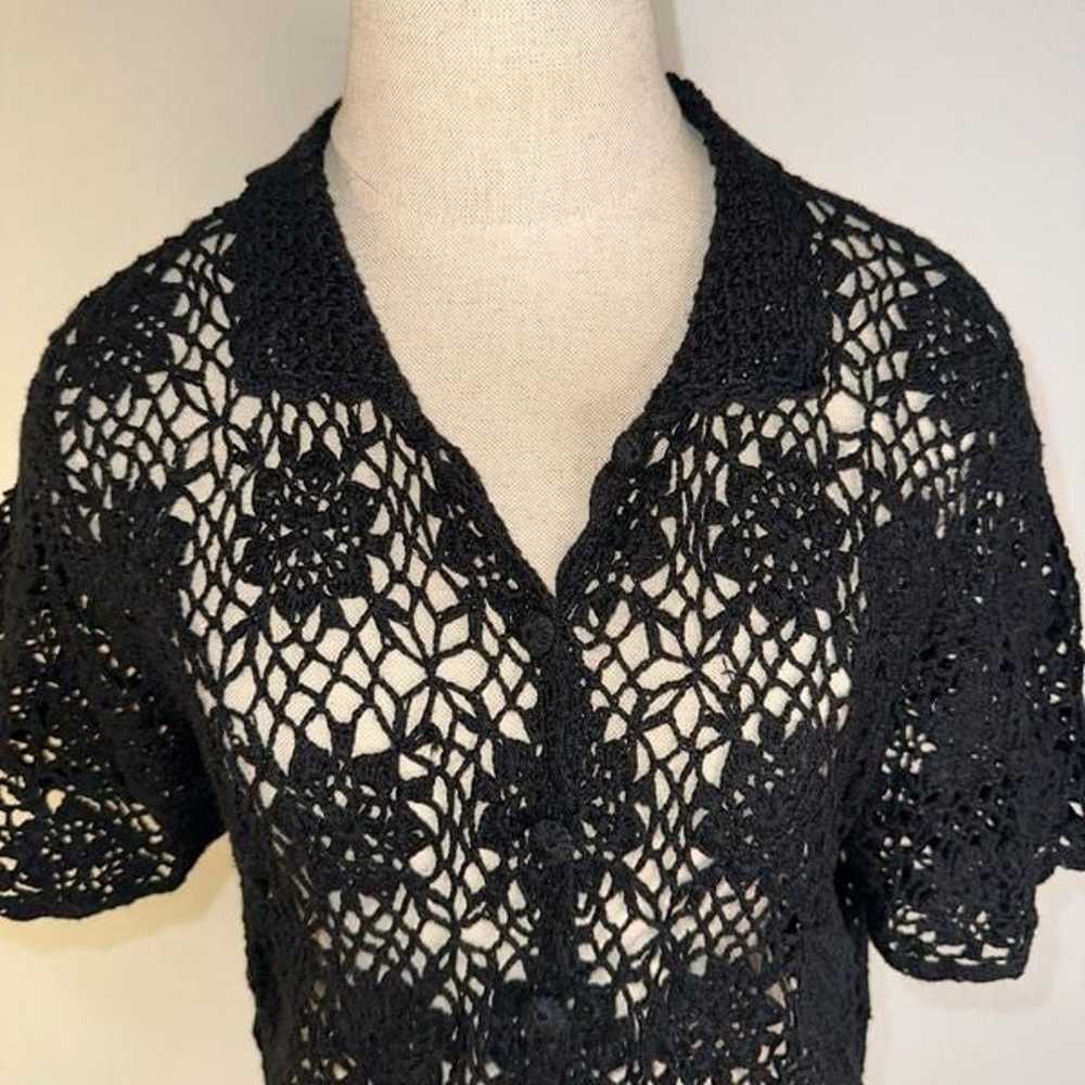 Outfit JPR Women’s L Vintage Black Crotchet Lace … - image 2