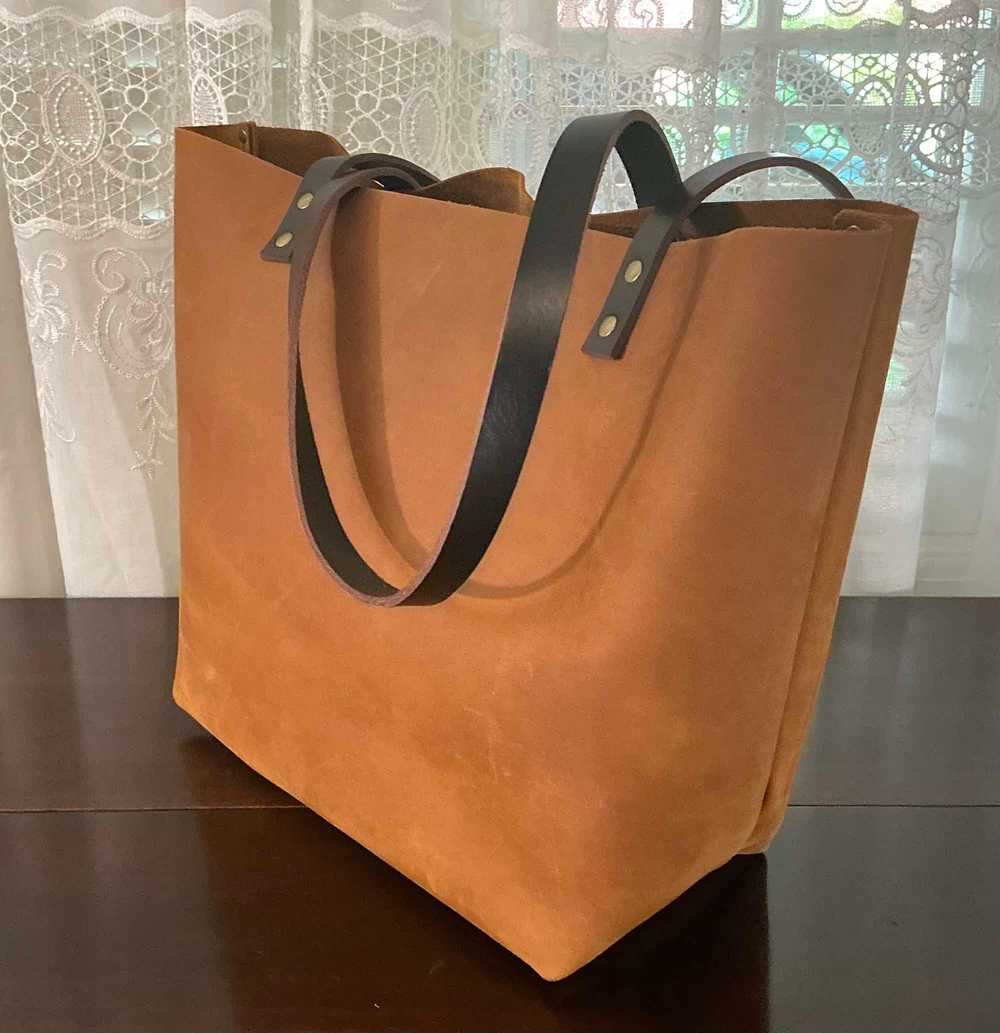 Portland Leather Leather Tote Bag - image 3