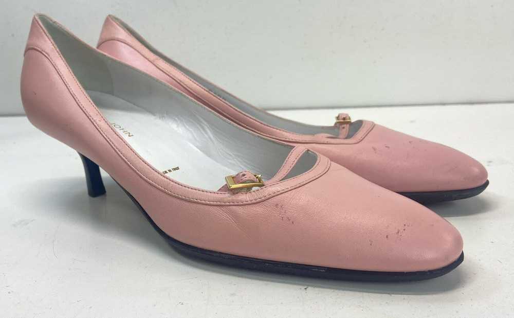 St John Leather Kitten Heels Pink 8.5 - image 3