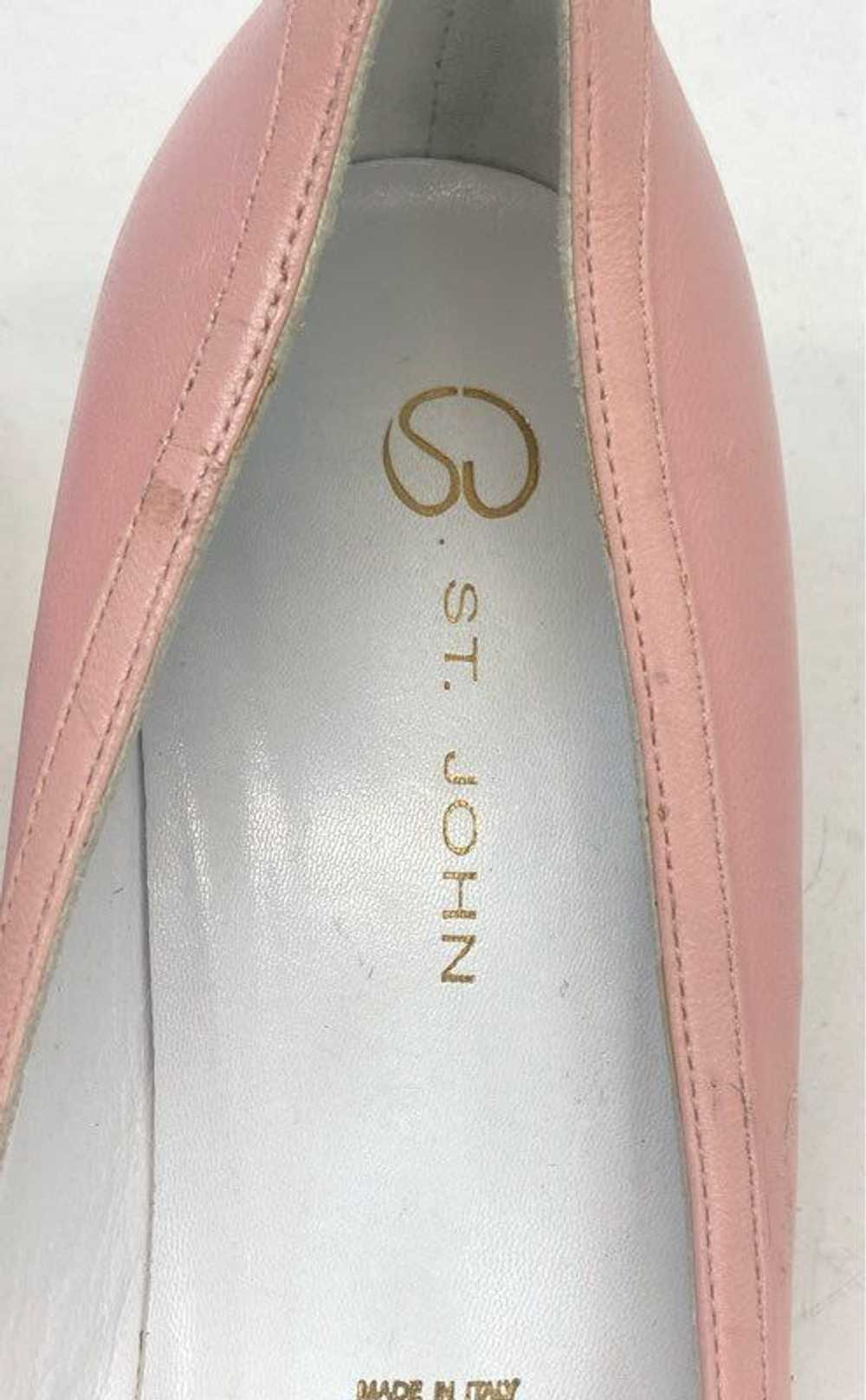 St John Leather Kitten Heels Pink 8.5 - image 6