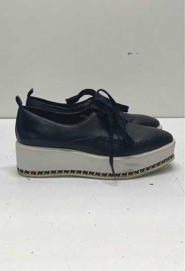 Karl Lagerfeld Bali Leather Platform Loafers Black