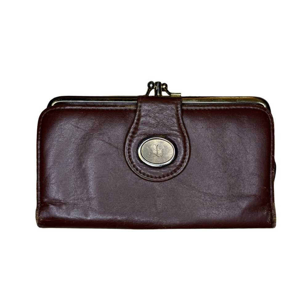 Vintage leather wallet with coin purse - image 1