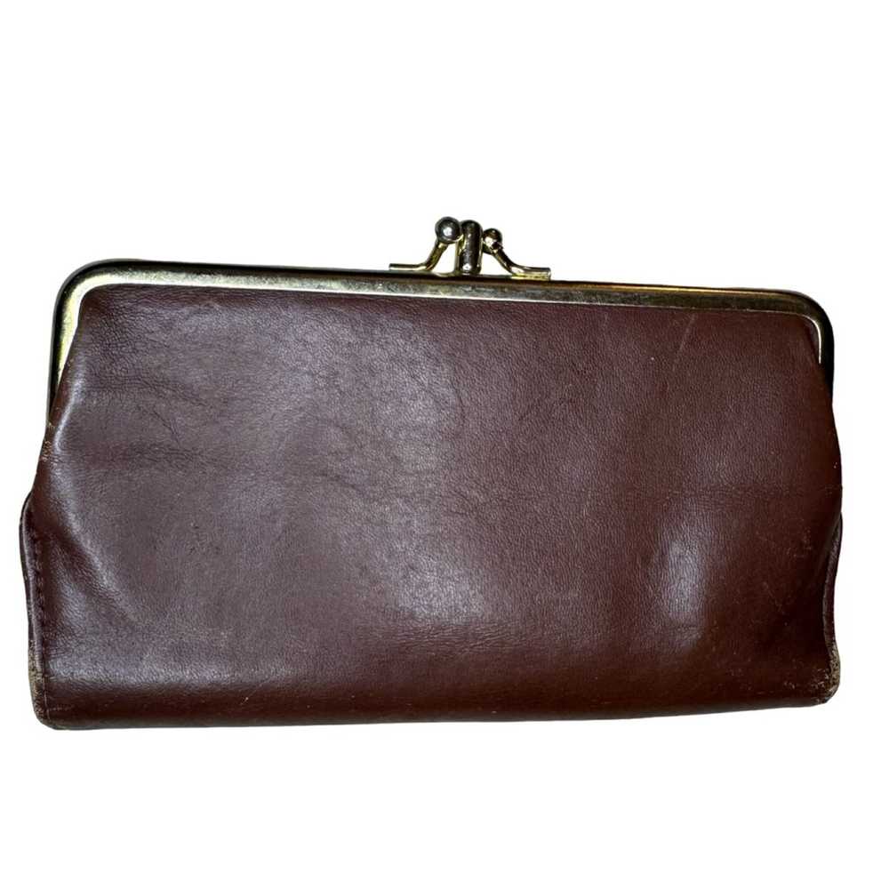 Vintage leather wallet with coin purse - image 3