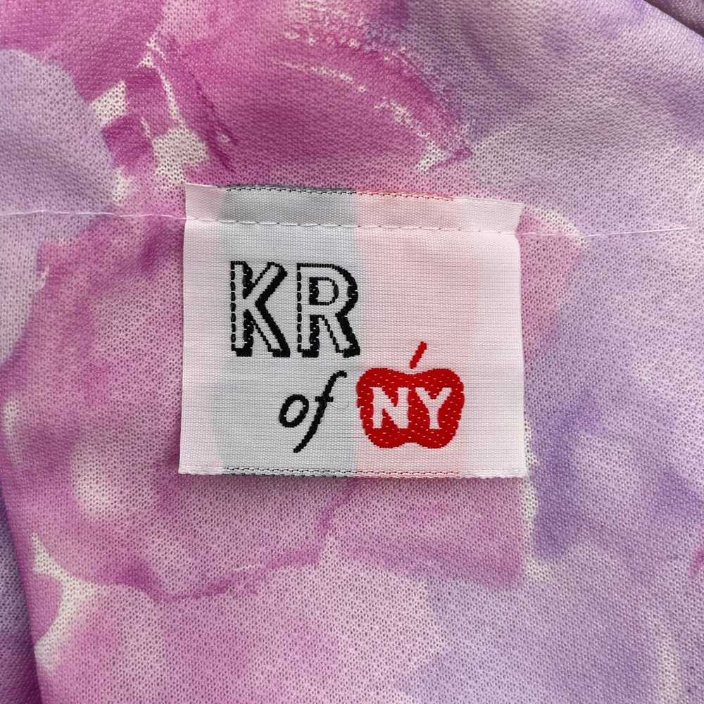 KR of NY Sz S Pastel Watercolor Floral Midi Dress… - image 9