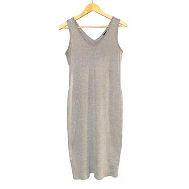 Vintage Mossimo Ribbed Sleeveless Dress Medium Gr… - image 1