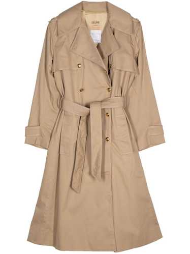 Céline Pre-Owned double-breasted belted trench coa