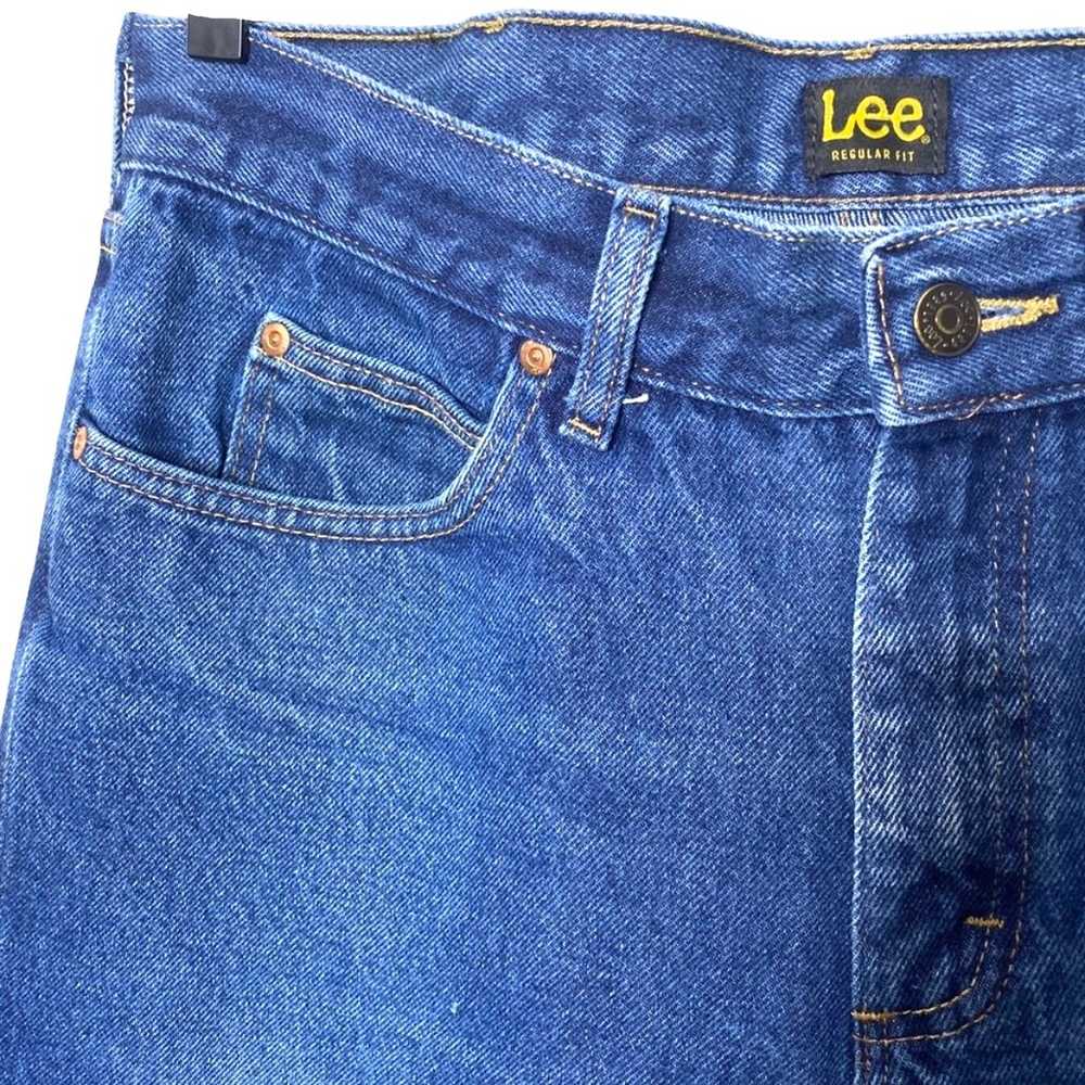 Vintage Lee High Waist Mom Jeans Faded Worn Distr… - image 6