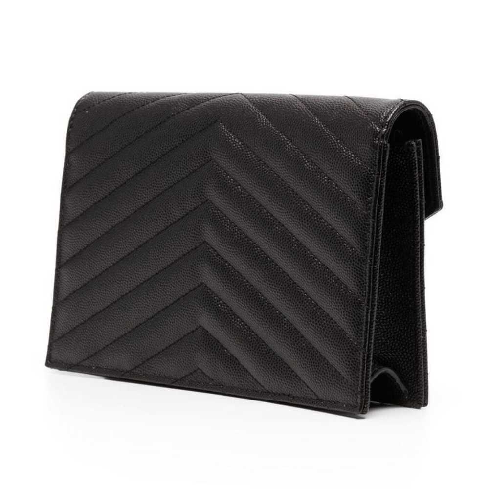 Saint Laurent Portefeuille enveloppe leather cros… - image 2