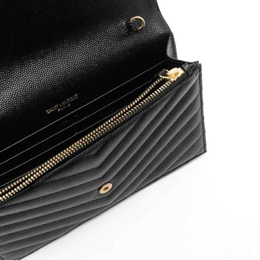 Saint Laurent Portefeuille enveloppe leather cros… - image 3