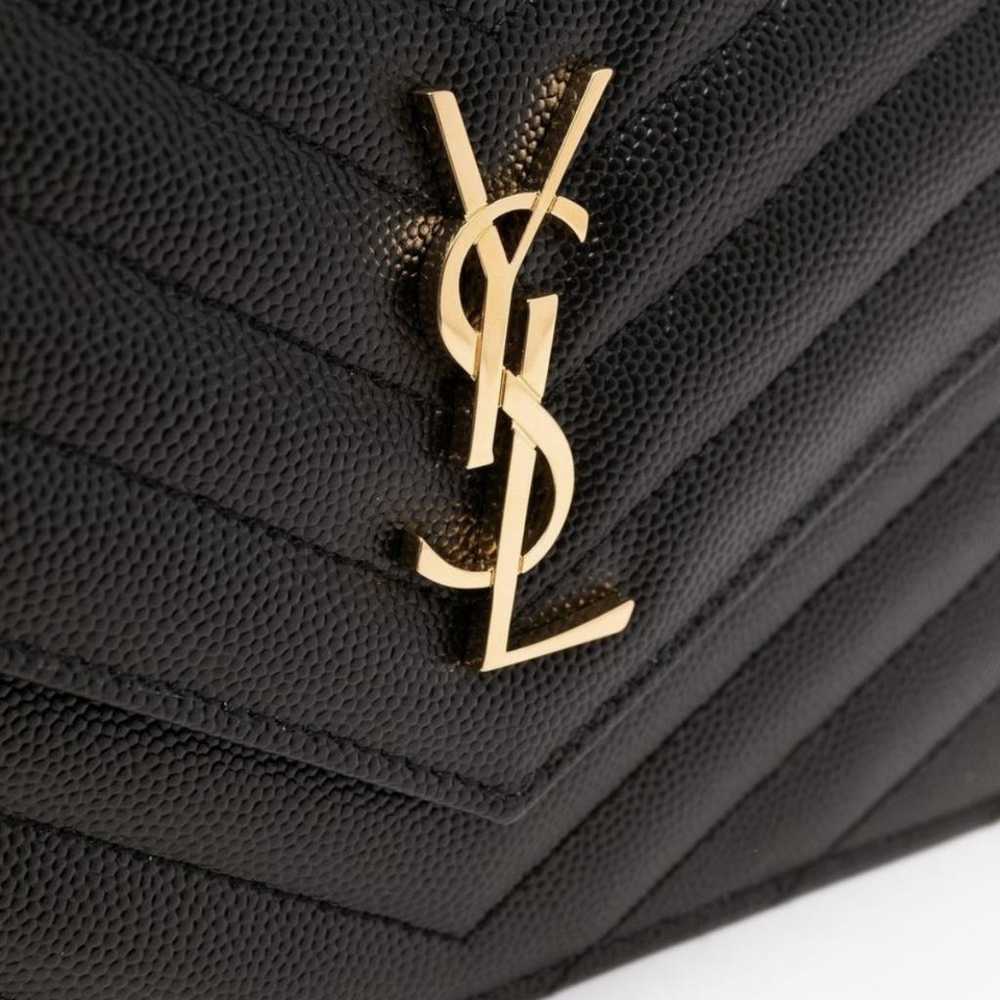 Saint Laurent Portefeuille enveloppe leather cros… - image 4