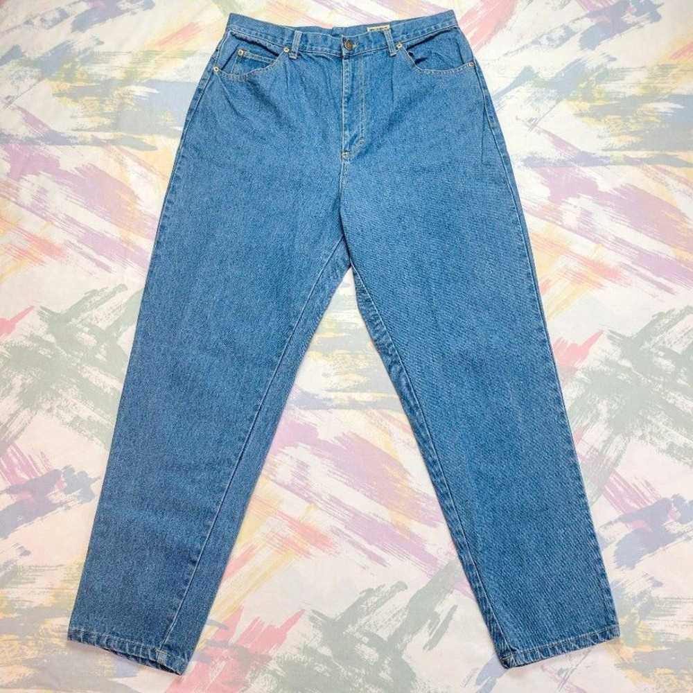 Vintage 90s Northwest Blue High Waist Mom Jeans - image 1
