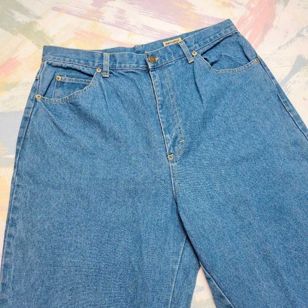 Vintage 90s Northwest Blue High Waist Mom Jeans - image 3