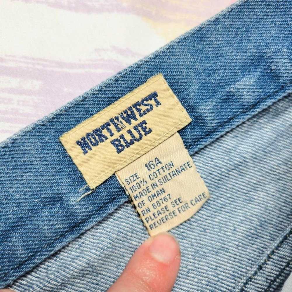 Vintage 90s Northwest Blue High Waist Mom Jeans - image 4