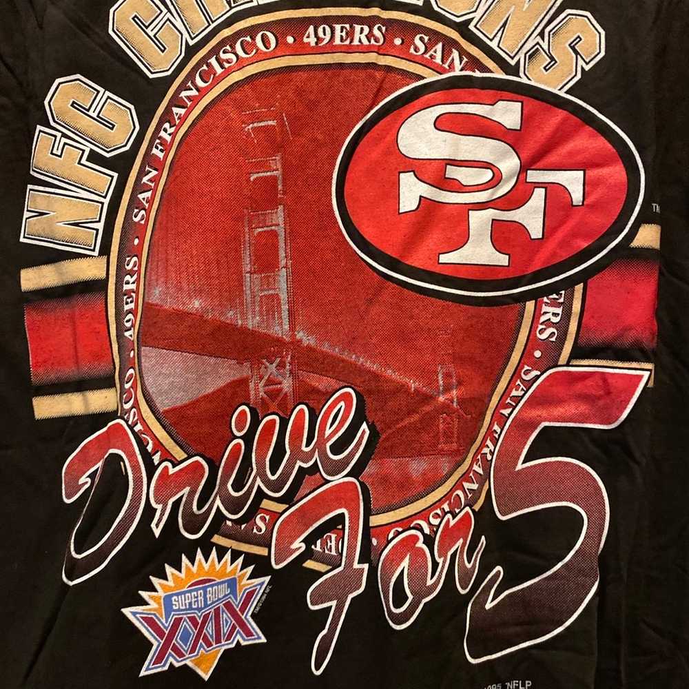 VTG 1995 San Francisco 49ers NFC Champions Drive … - image 2