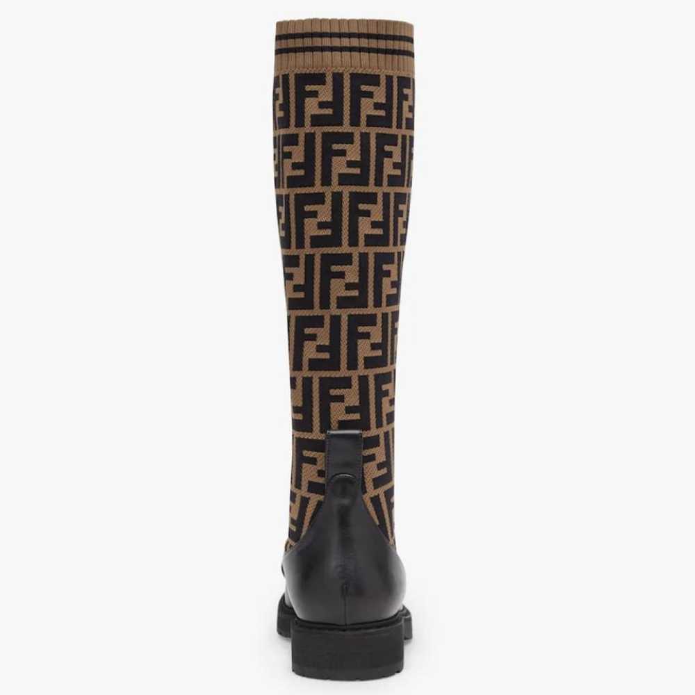 Fendi Leather riding boots - image 4