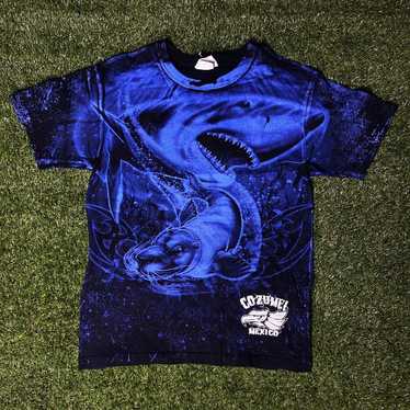 Shark All Over Print Nature Tee - image 1