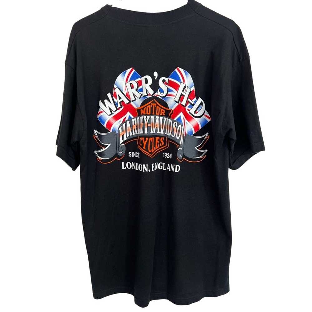 Harley Davidson Men's Shirt 90’s LARGE Vintage Wa… - image 1