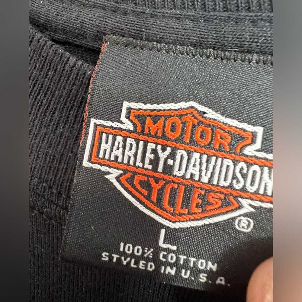 Harley Davidson Men's Shirt 90’s LARGE Vintage Wa… - image 6
