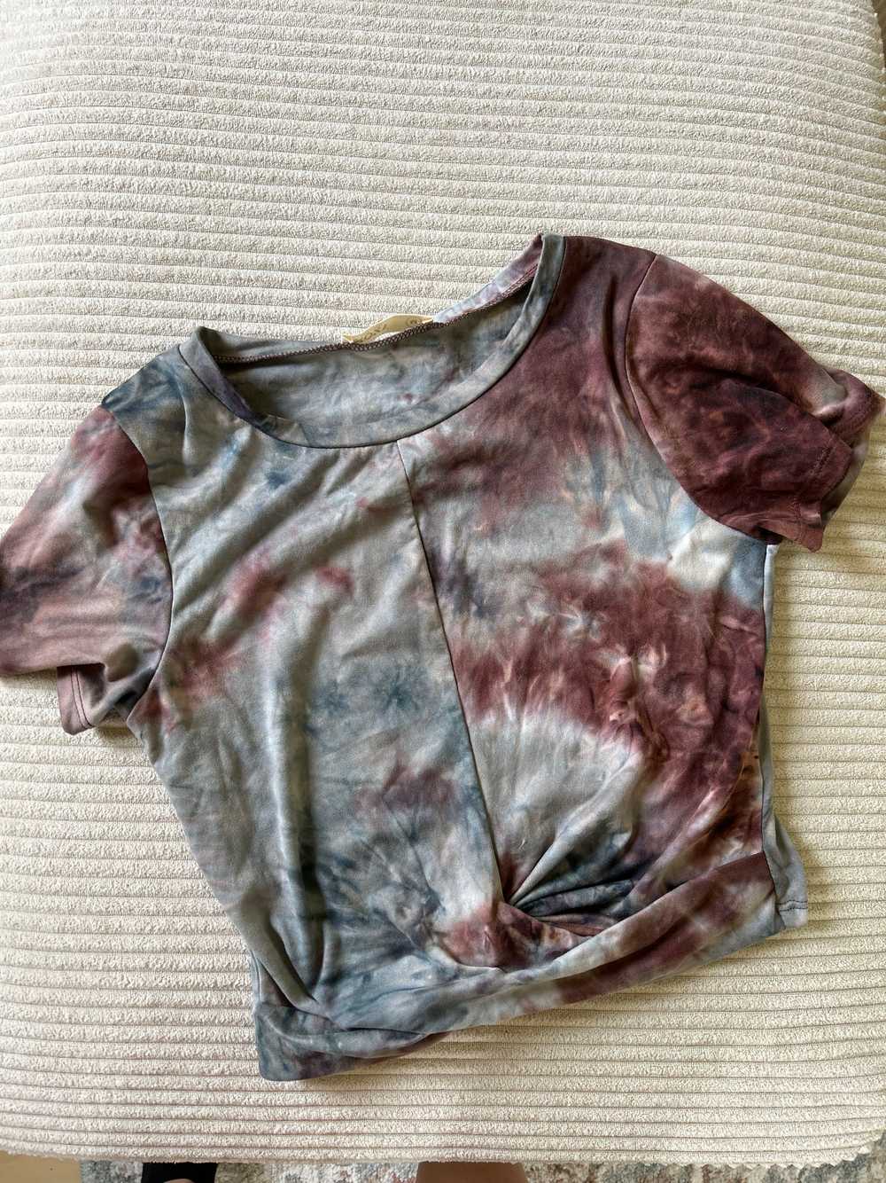 Sozy Tie-Dye Kendall Crop Top - image 1