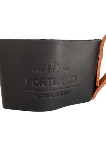 Portland Leather Smooth Black Mug Hugger