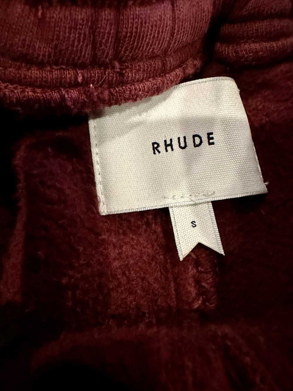 Rhude RHUDE BORDEAUX SWEAT SHORTS - image 6
