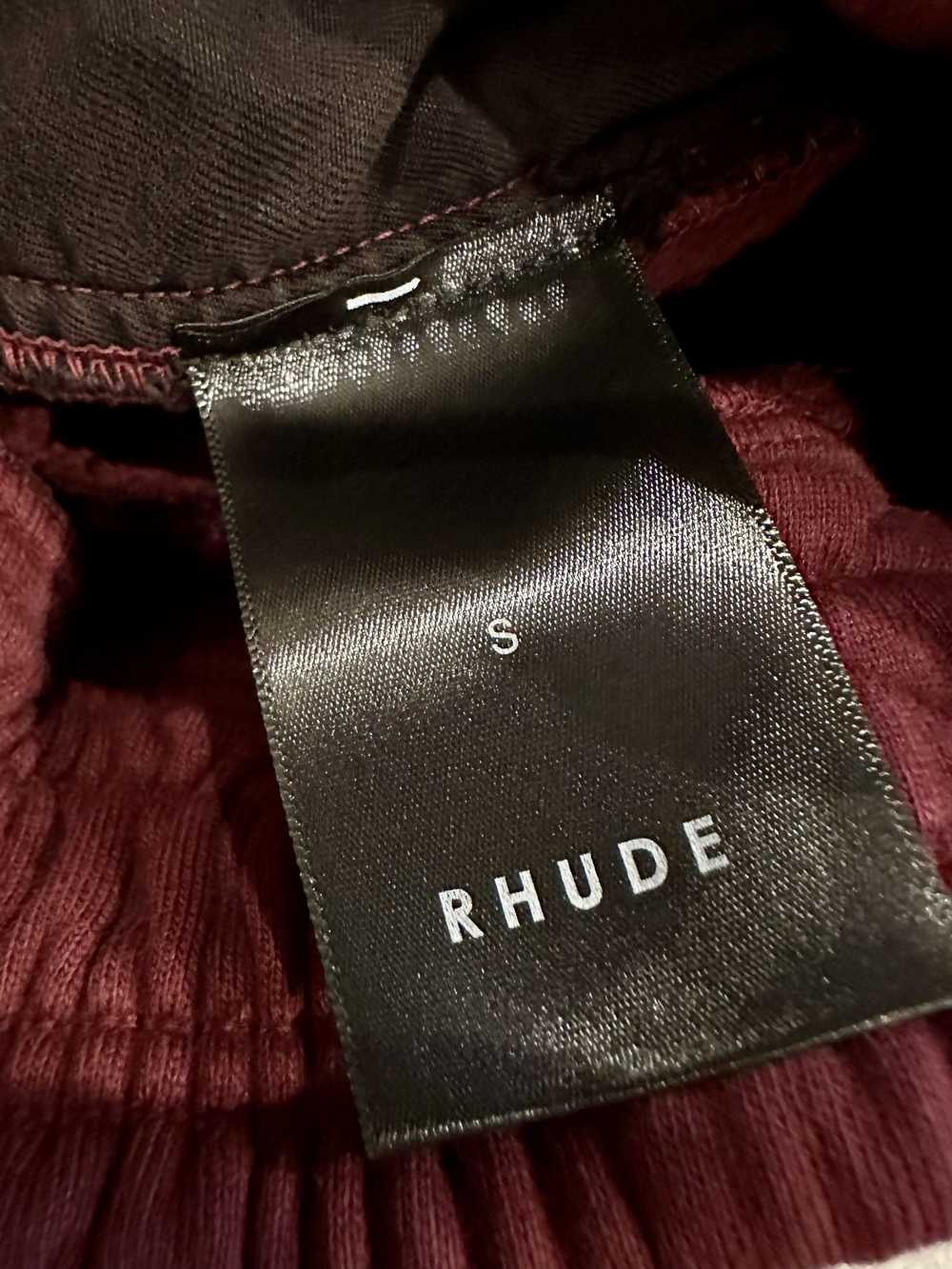 Rhude RHUDE BORDEAUX SWEAT SHORTS - image 7