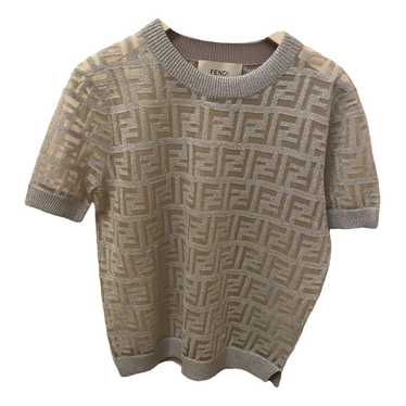 Tシャツ・カットソー FENDI SILK AND COTTON BLEND TOP Fendi Striped silk and cotton top for Women - US | Al Duca d