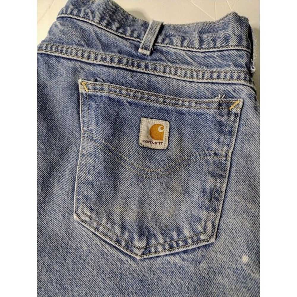 Carhartt Mens Relaxed Jeans Size 40 X 30 Blue Den… - image 5
