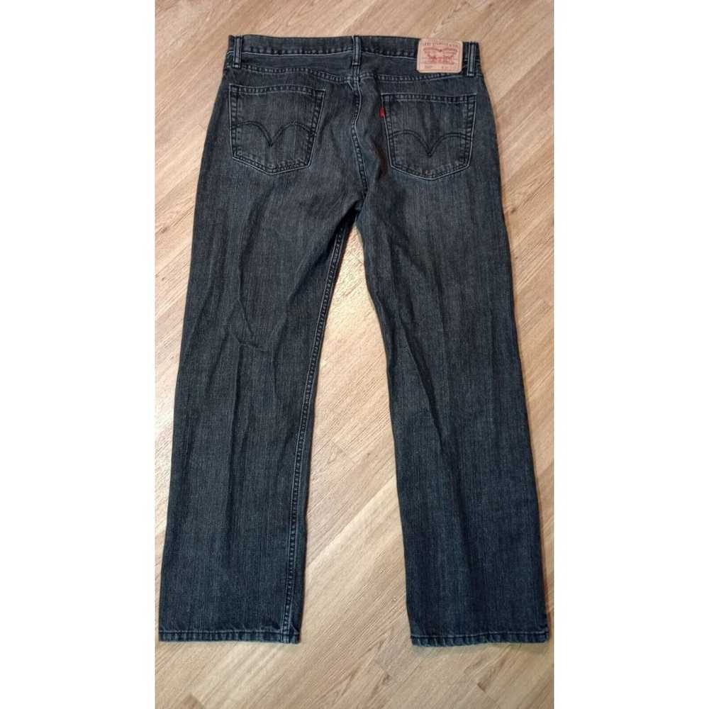 VTG Levis 505 Jeans Mens Sz 36x30 Black Denim Str… - image 2