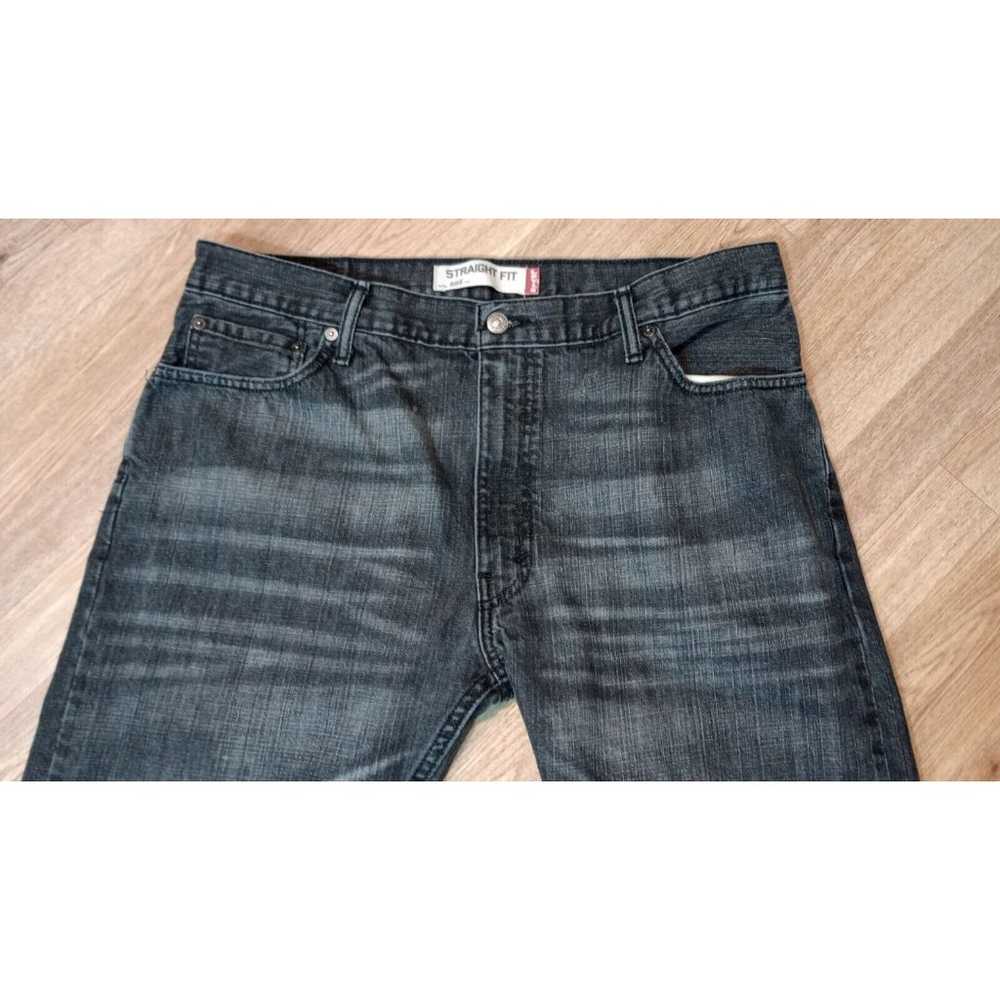 VTG Levis 505 Jeans Mens Sz 36x30 Black Denim Str… - image 3