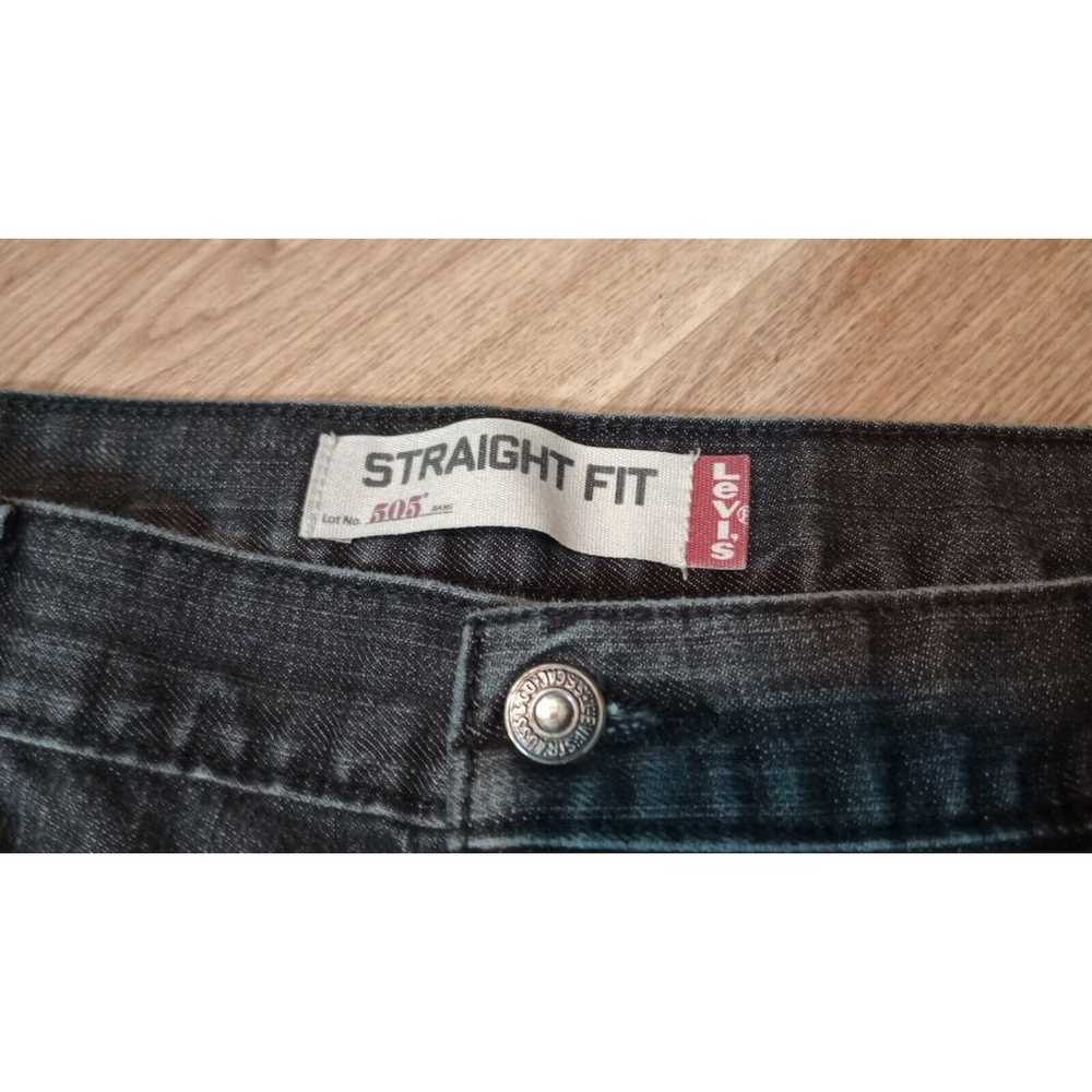 VTG Levis 505 Jeans Mens Sz 36x30 Black Denim Str… - image 4