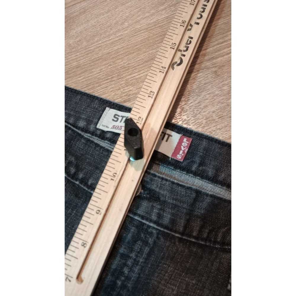 VTG Levis 505 Jeans Mens Sz 36x30 Black Denim Str… - image 8