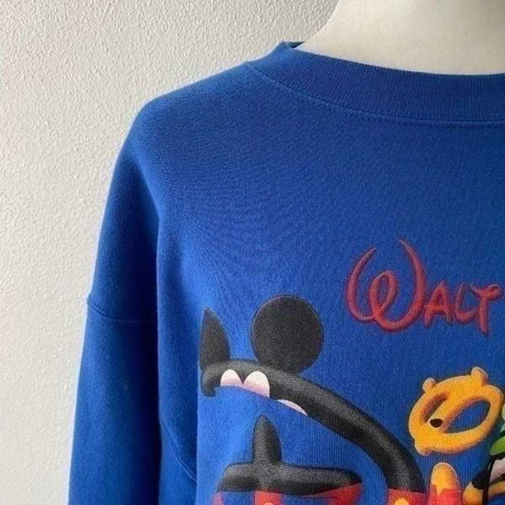 Walt Disney World Vintage Blue Sweater Fleece Lin… - image 10