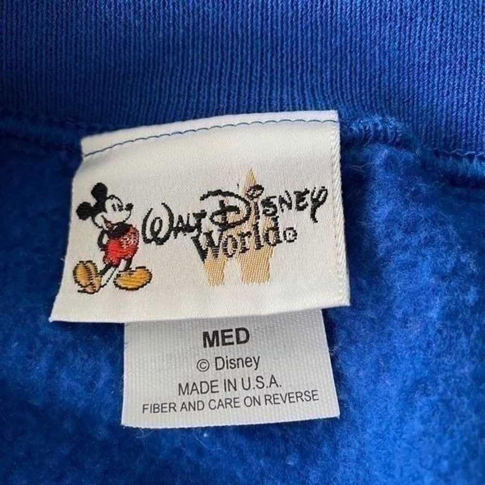 Walt Disney World Vintage Blue Sweater Fleece Lin… - image 4