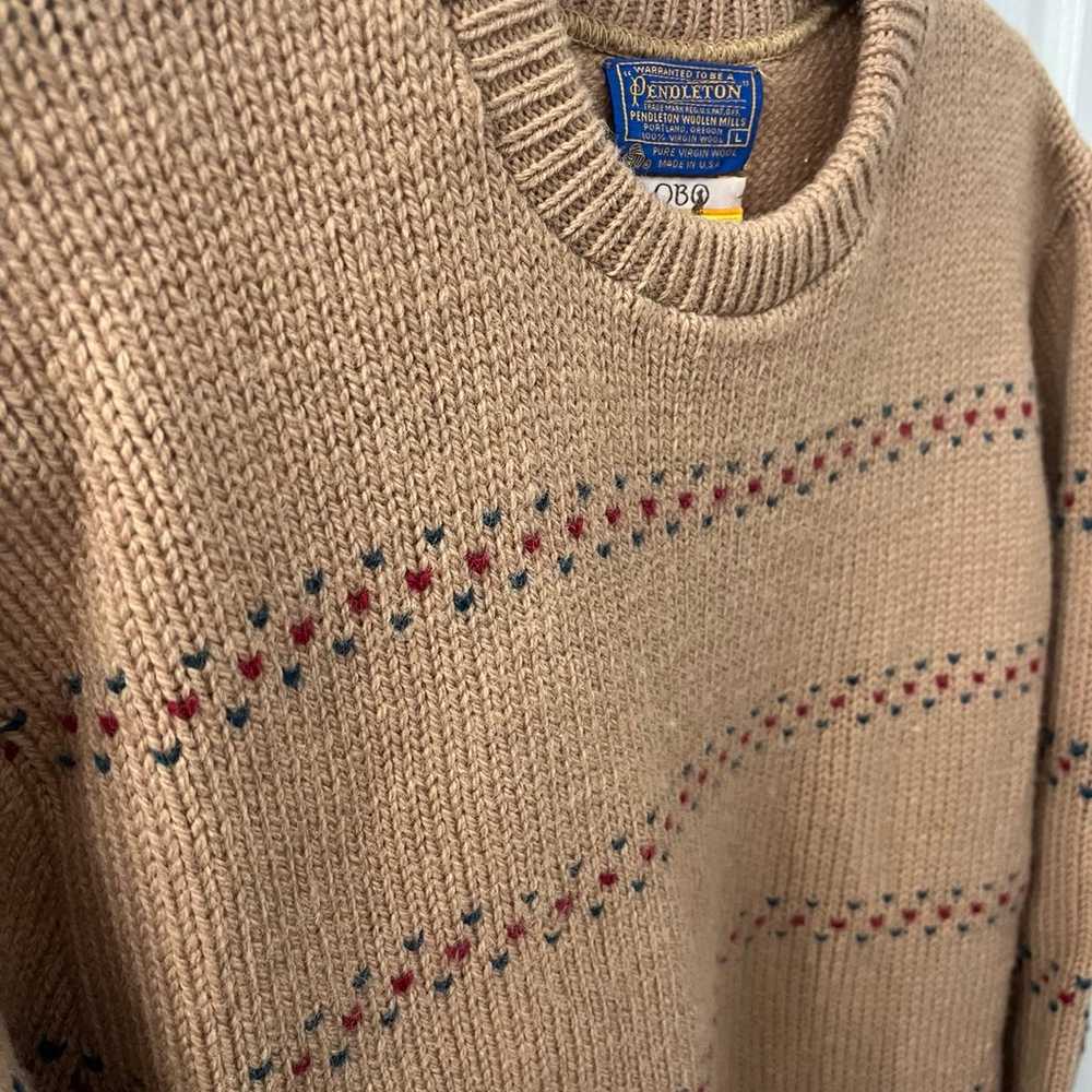 Men’s Vintage Pendleton Lobo Sweater- Pattern- Vi… - image 2