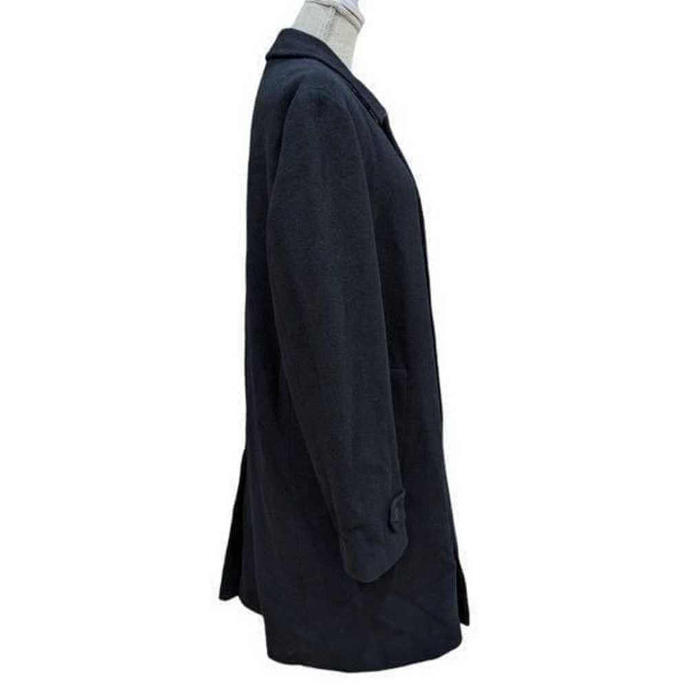 VINTAGE DAKS LONDON Men's Black Wool Blend Button… - image 3