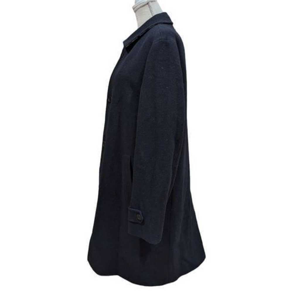 VINTAGE DAKS LONDON Men's Black Wool Blend Button… - image 4