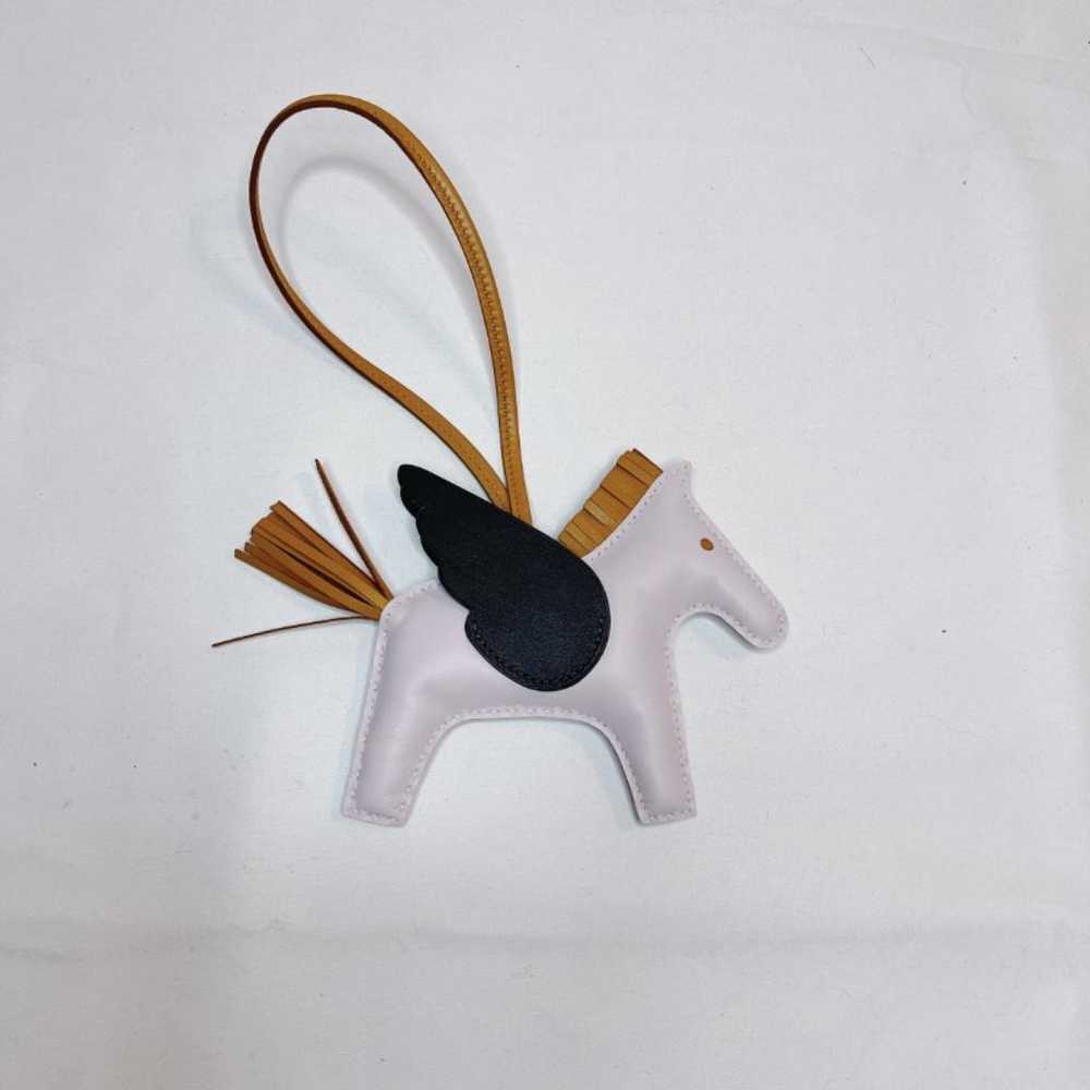 Hermès Rodeo leather bag charm - image 4