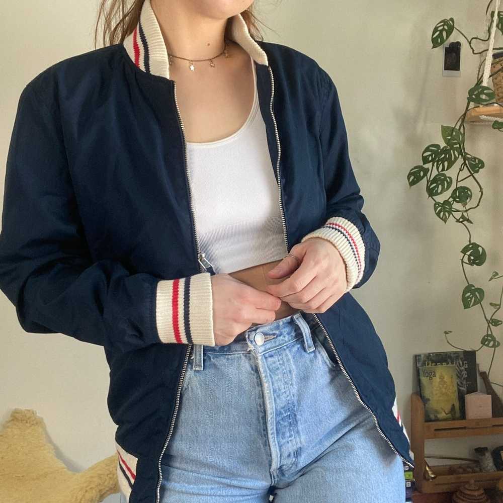 Vintage JcPenny Varsity Bomber Jacket Sz S - image 2