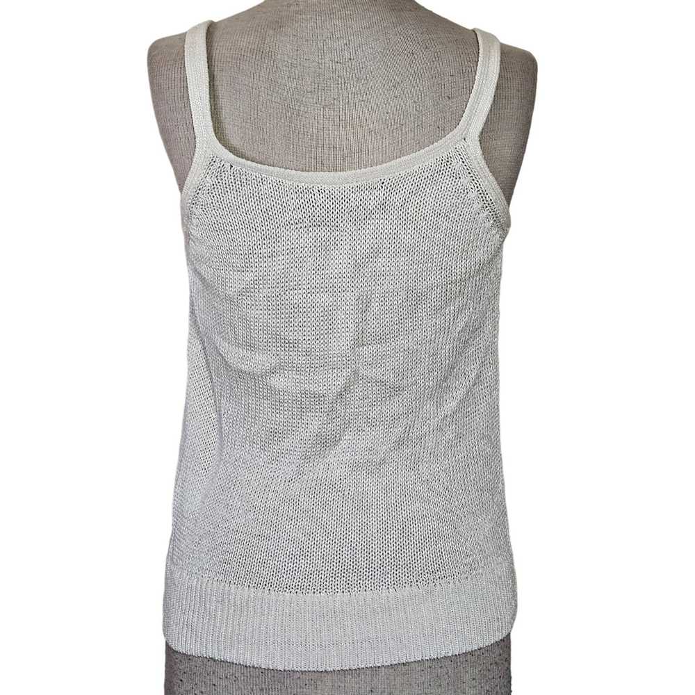 Banana Republic Cream Knit Sleeveless Tank Sweate… - image 2